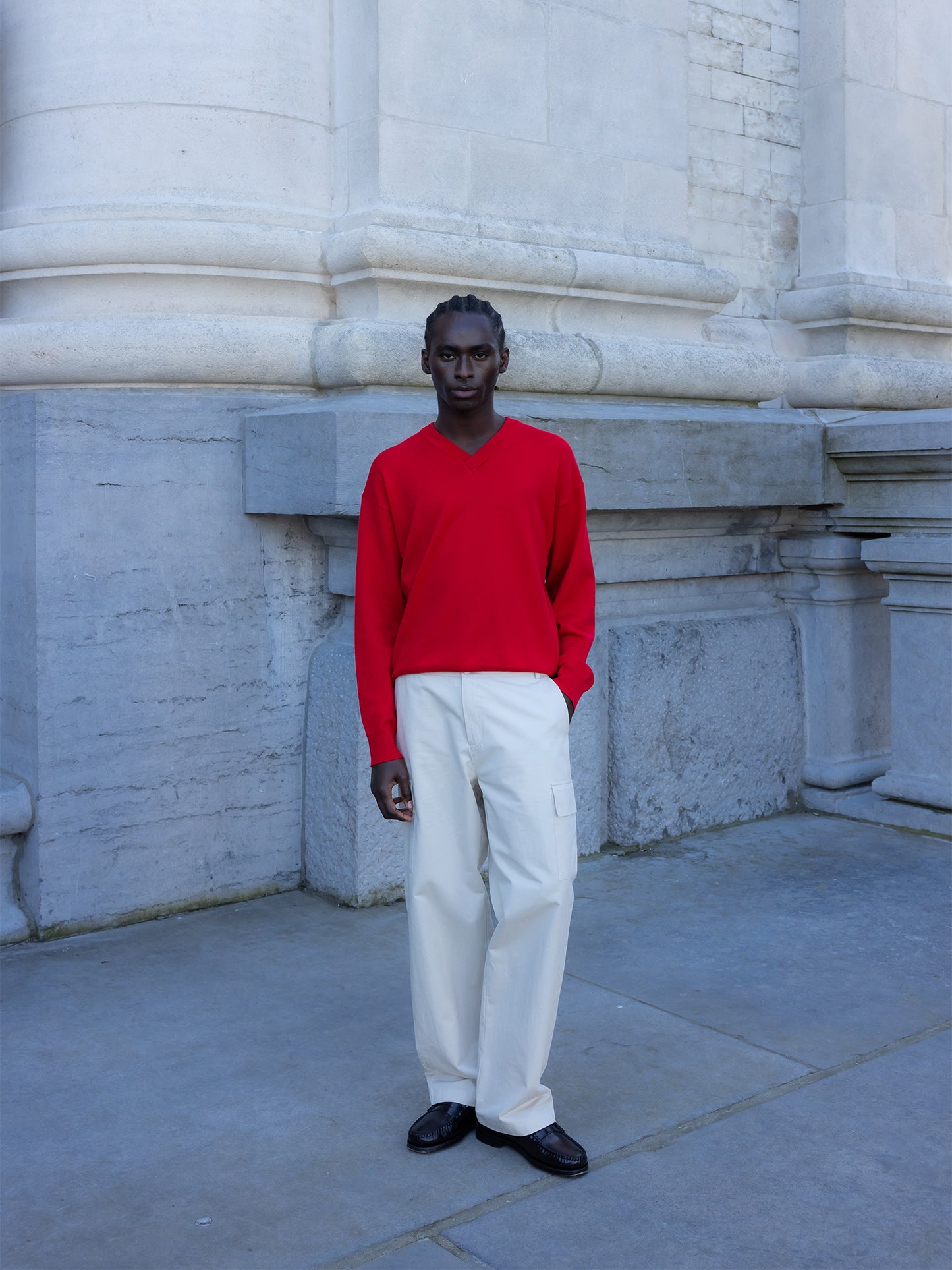 CARGO TROUSERS ECRU