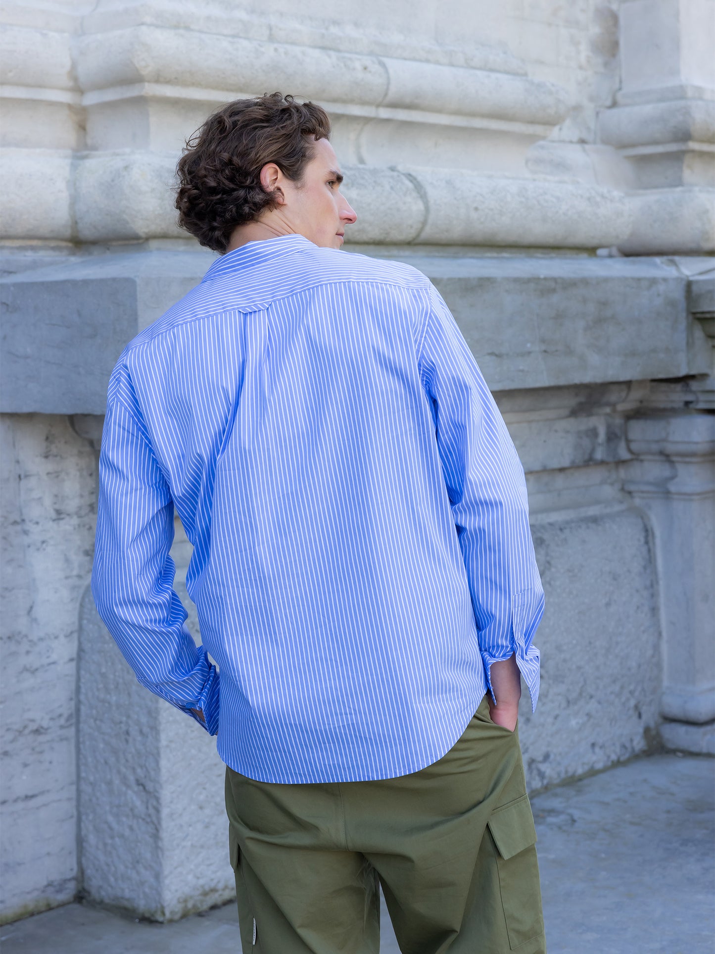 STRIPED SHIRT LIGHT BLUE