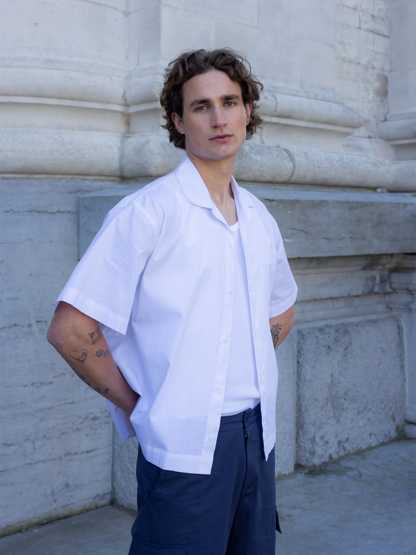 SHORT-SLEEVE SHIRT WHITE