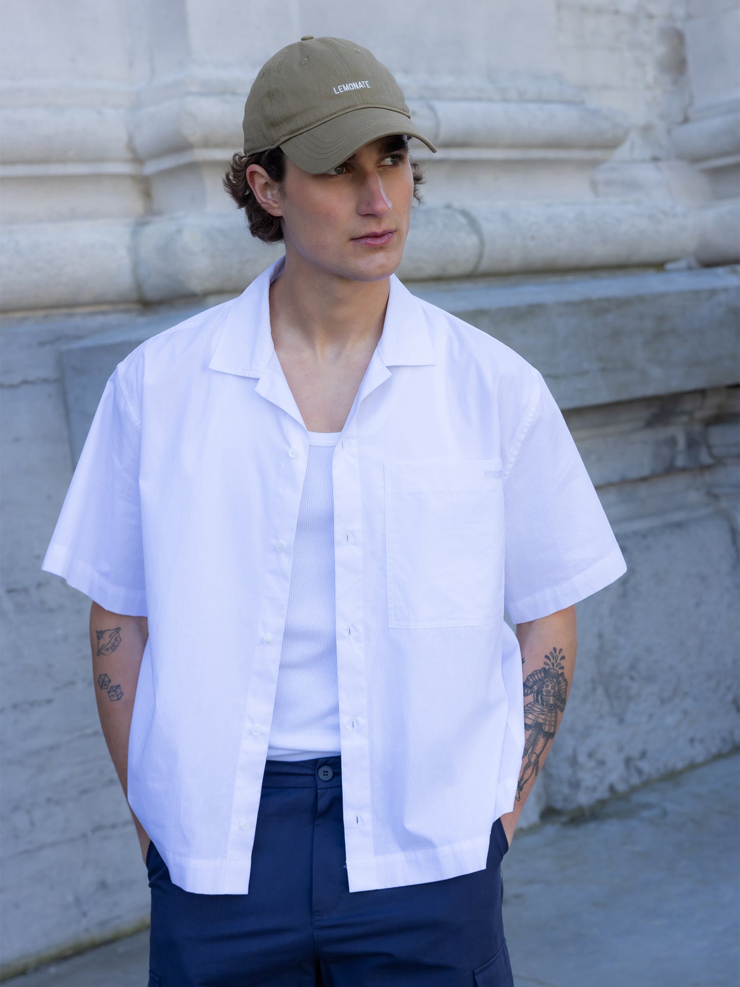 SHORT-SLEEVE SHIRT WHITE