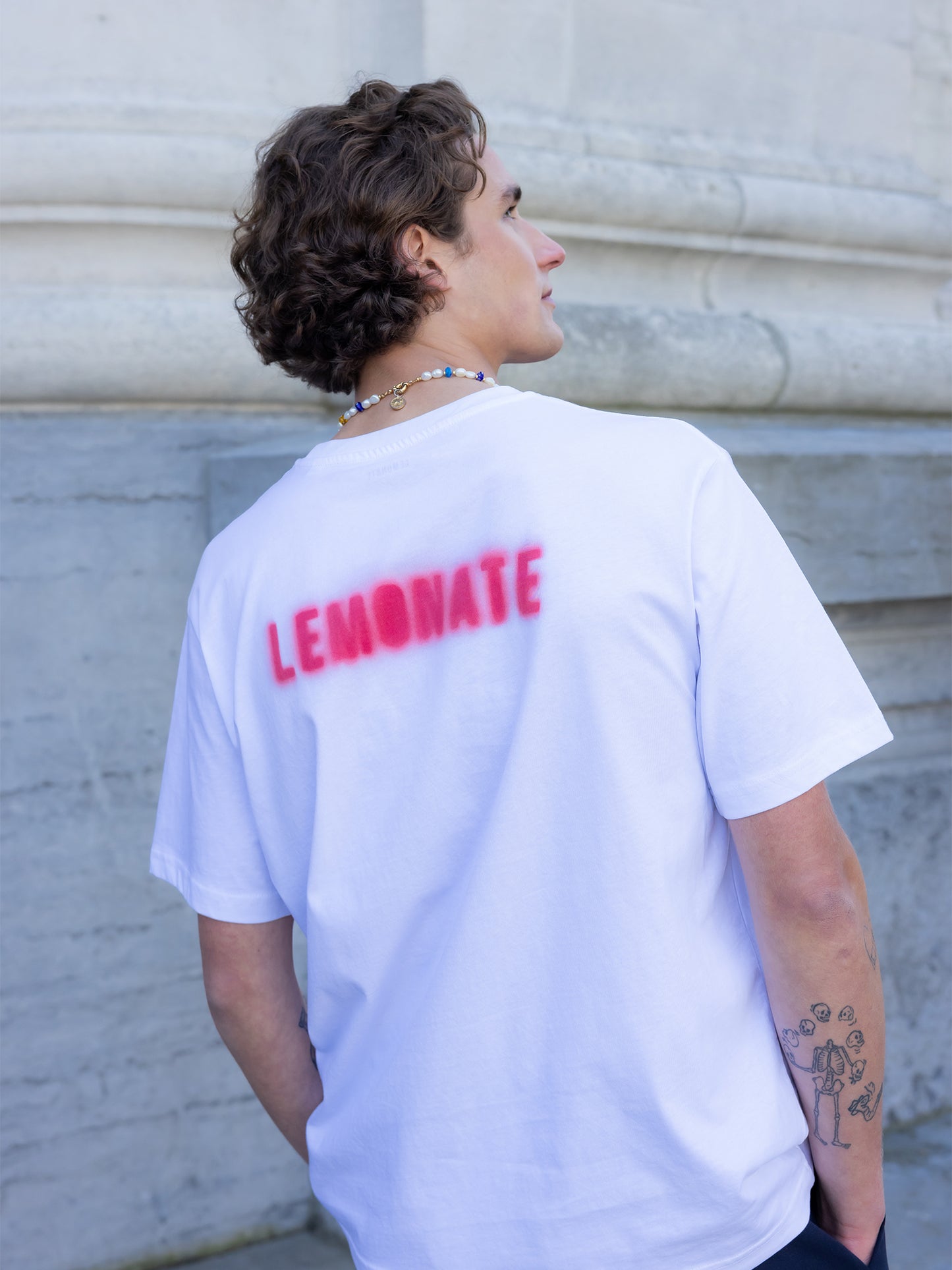 LEMONATE SPRAYPAINT LOGO T-SHIRT WHITE