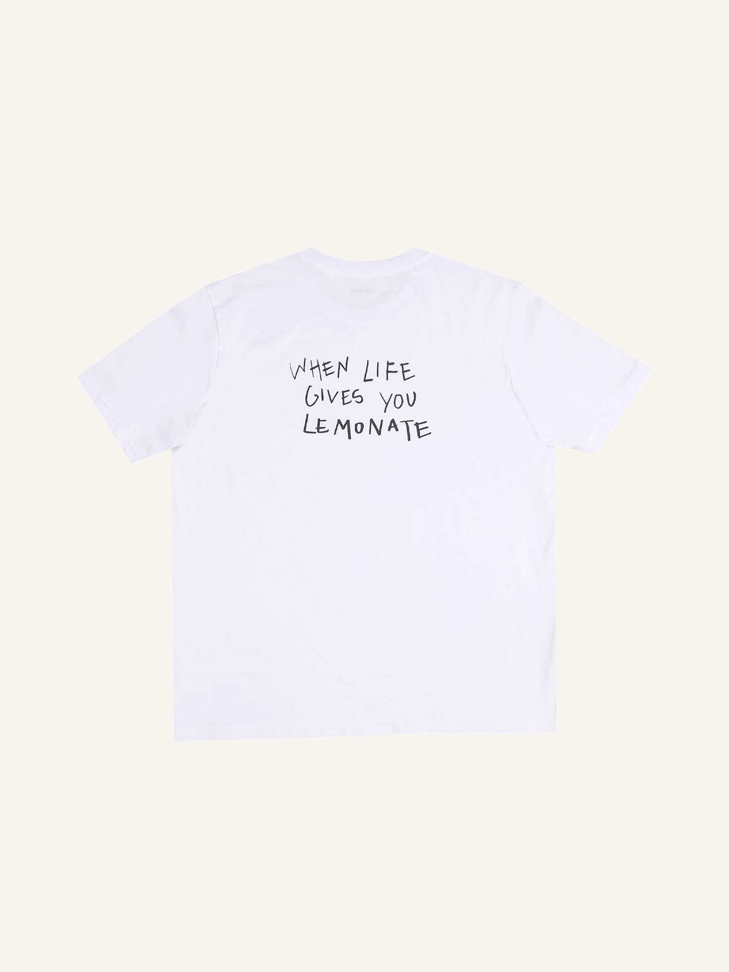 LEMONATE QUOTE T-SHIRT WHITE