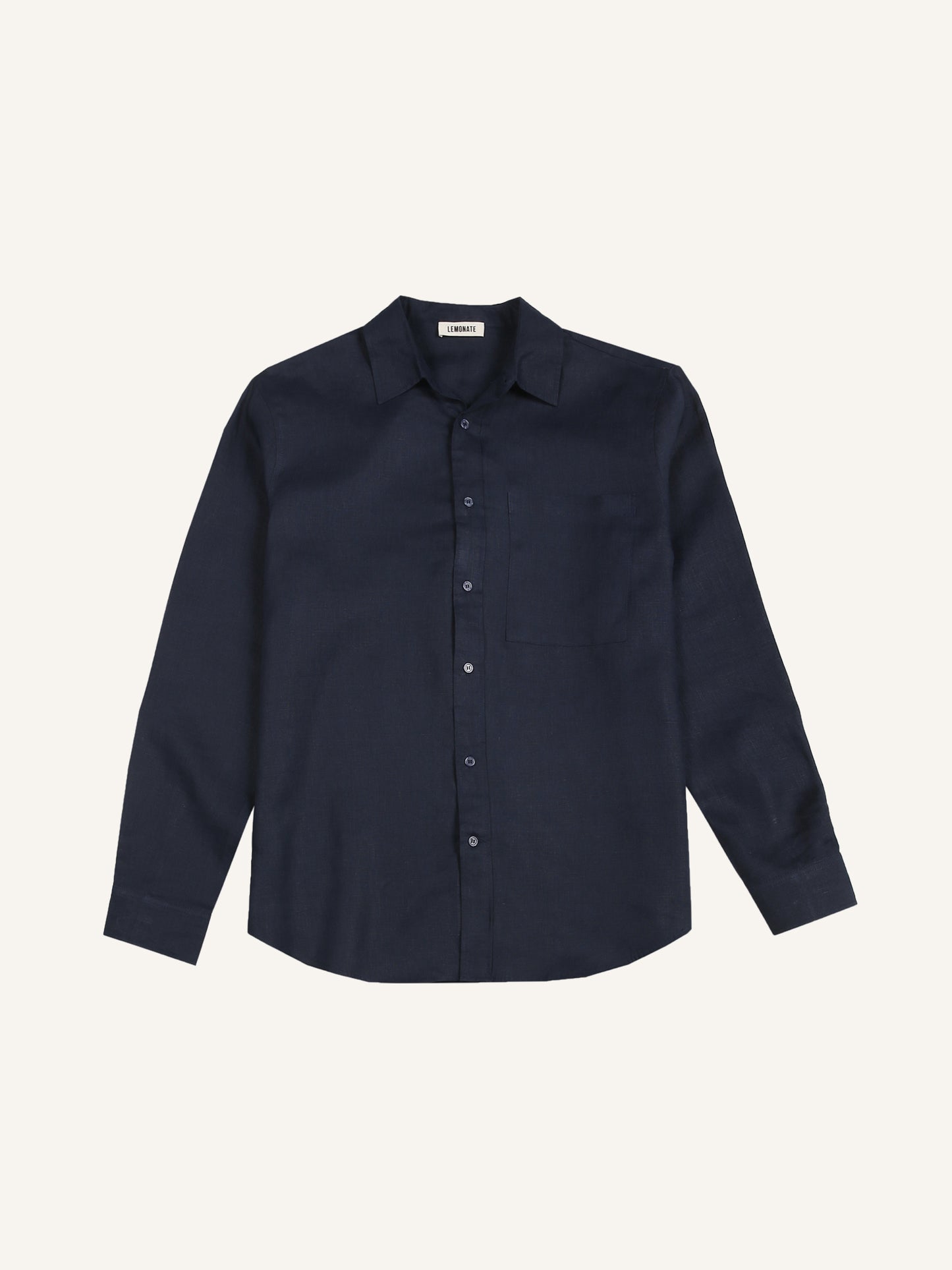 LINEN SHIRT NAVY BLUE