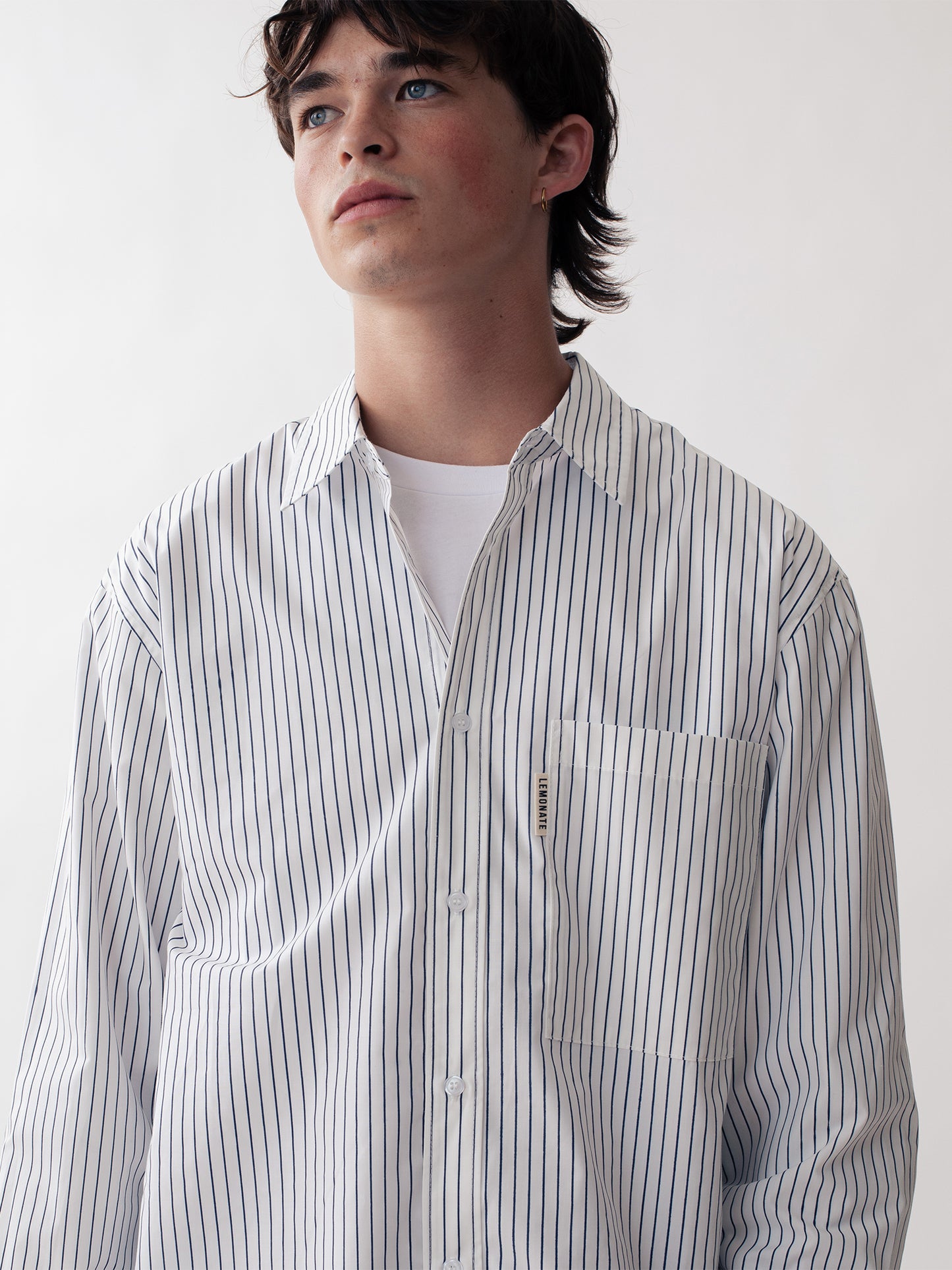 STRIPED SHIRT WHITE