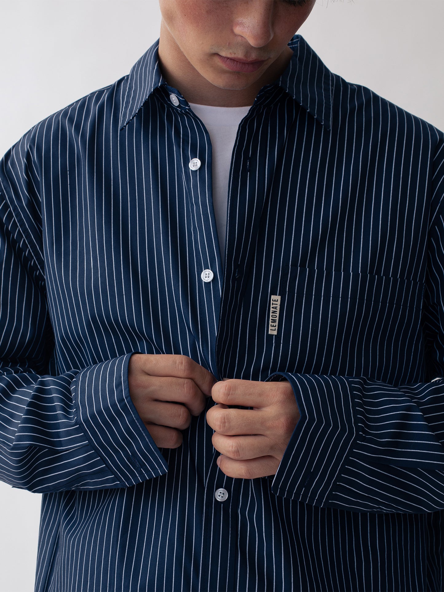 STRIPED SHIRT BLUE