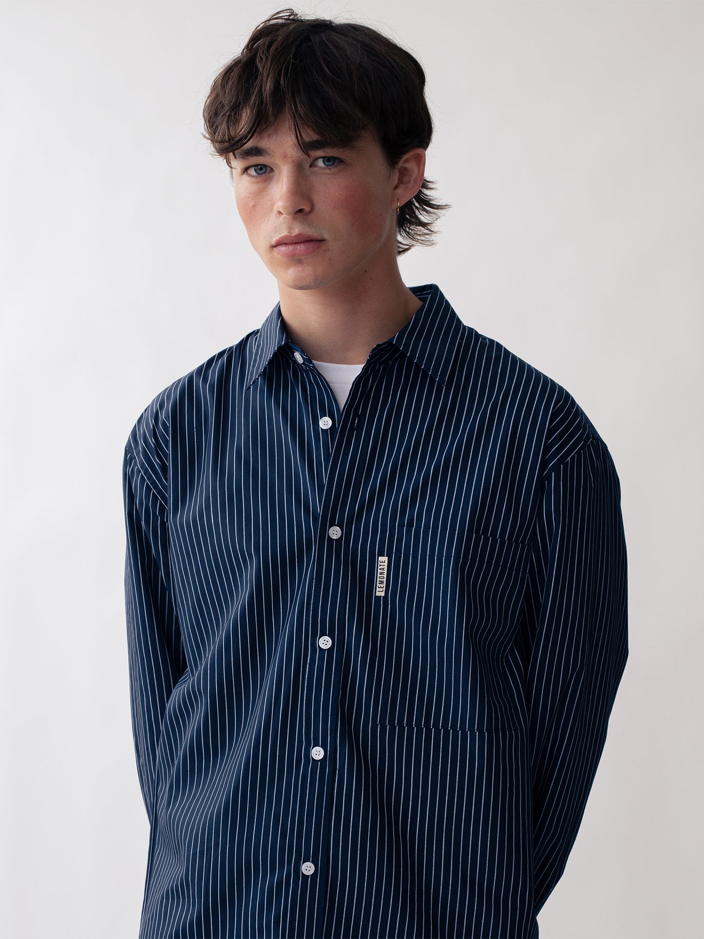 STRIPED SHIRT BLUE
