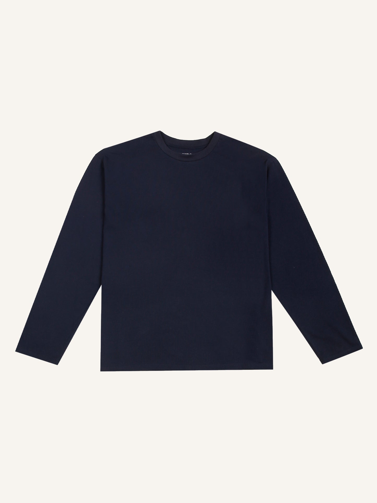 RELAXED LONG SLEEVE T-SHIRT NAVY BLUE