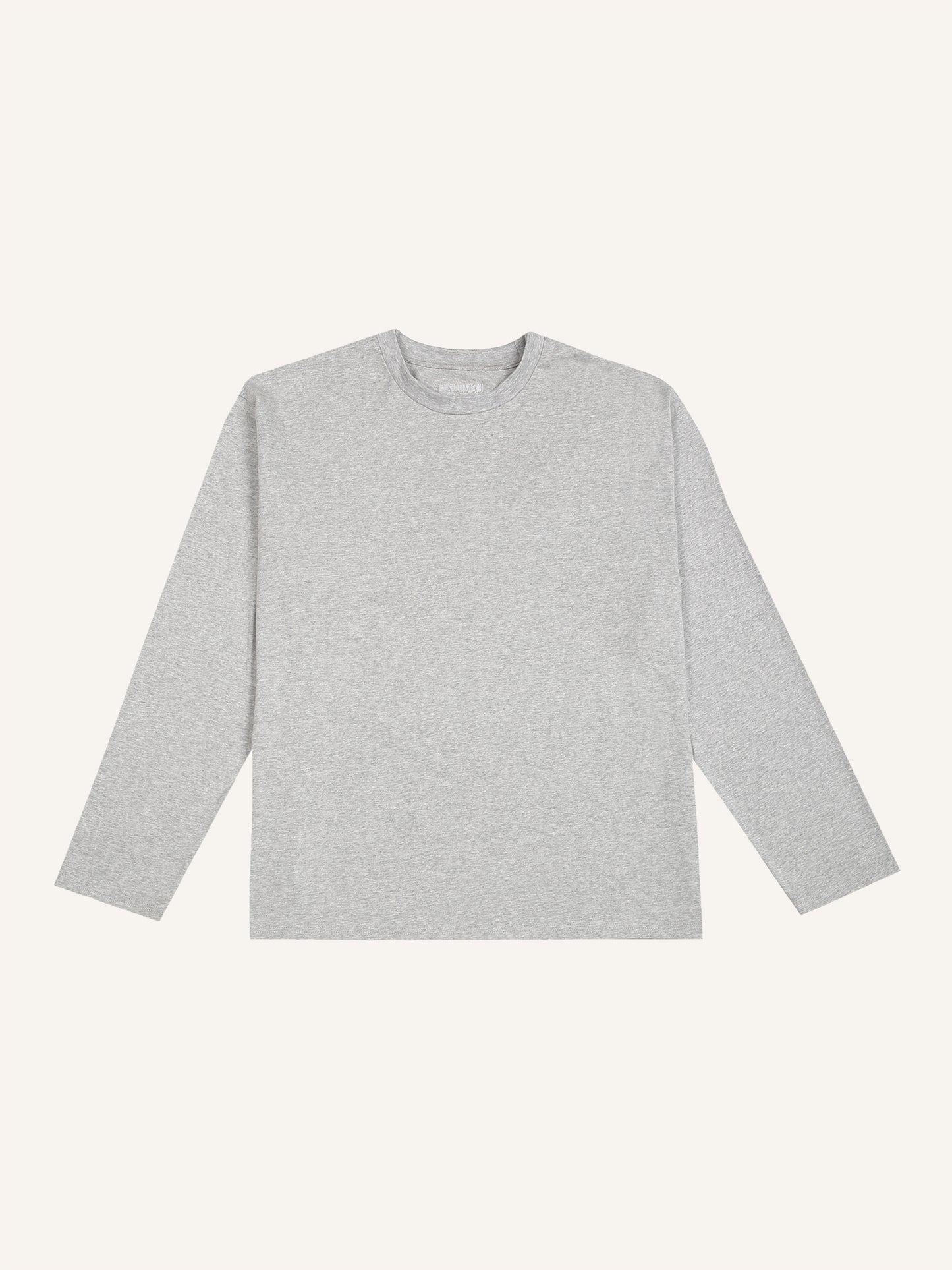 RELAXED LONG SLEEVE T-SHIRT GREY