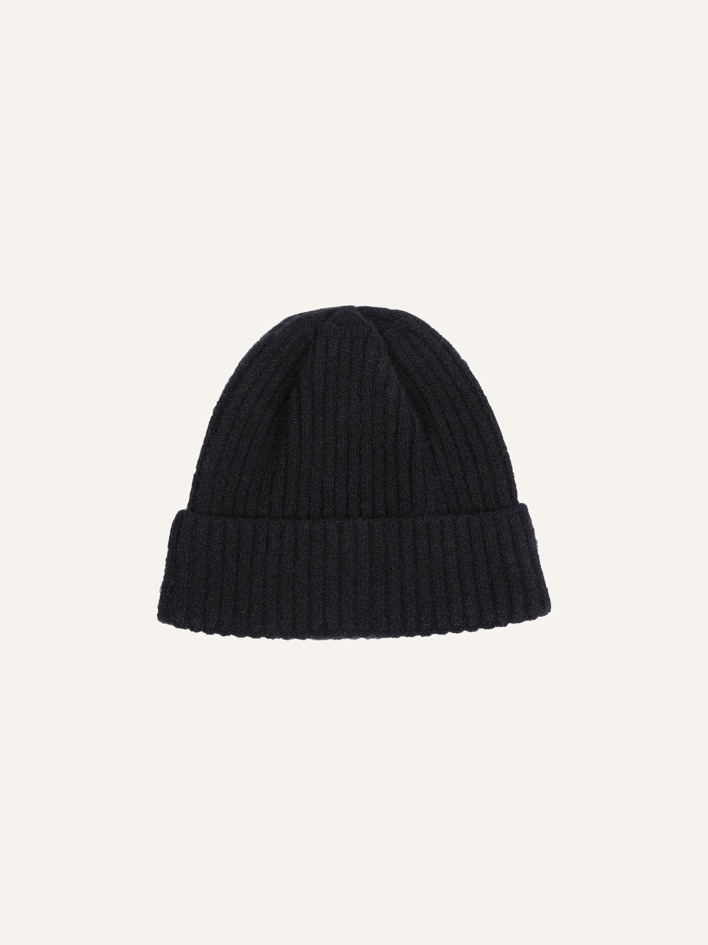 BRUSHED KNITTED BEANIE NAVY BLUE
