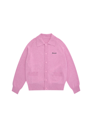 COLLARED CARDIGAN PINK – LEMONATE ANTWERP