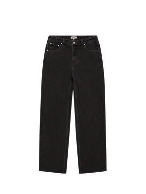 BAGGY DENIM TROUSERS DARK GREY