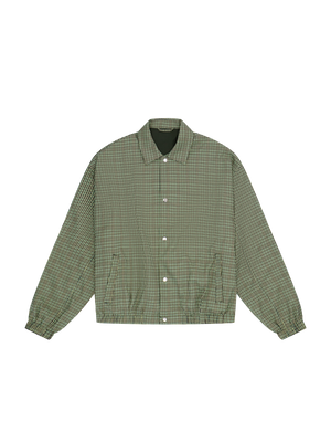 CHECKERED BOMBER JACKET YELLOW/GREEN