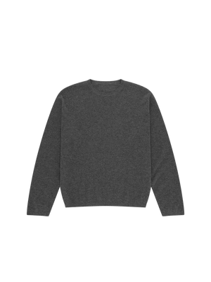 CREWNECK MERINO SWEATER DARK GREY