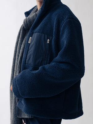 FLEECE JACKET BLUE