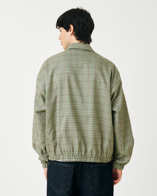 CHECKERED BOMBER JACKET YELLOW/GREEN