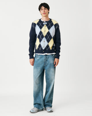 ARGYLE SWEATER BLUE