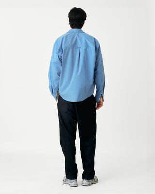 OVERSIZED SHIRT WITH POCKETS LIGHT BLUE