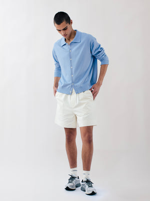 ELASTICATED SHORTS ECRU