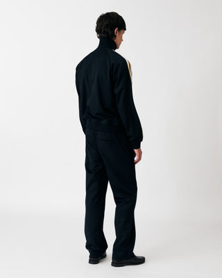 ELASTICATED TROUSERS NAVY BLUE