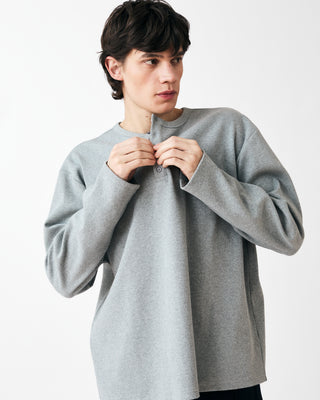 RIBBED LONG SLEEVE T-SHIRT GREY