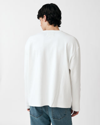 RIBBED LONG SLEEVE T-SHIRT WHITE