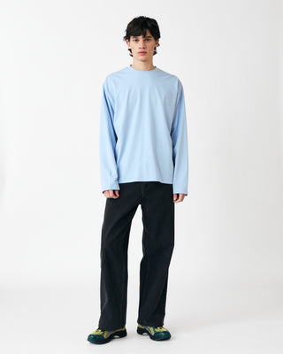 PLAIN LONG SLEEVE T-SHIRT LIGHT BLUE