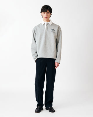 COLLEGE POLO SWEATER GREY