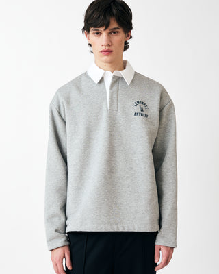 COLLEGE POLO SWEATER GREY