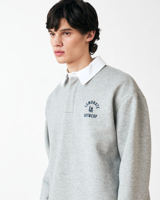 COLLEGE POLO SWEATER GREY