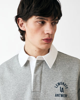 COLLEGE POLO SWEATER GREY