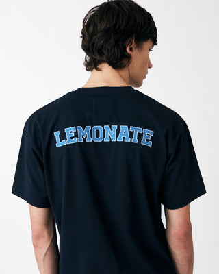 COLLEGE LOGO T-SHIRT NAVY BLUE