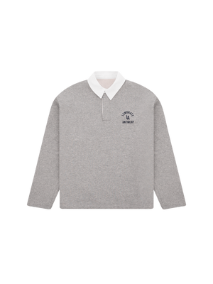 COLLEGE POLO SWEATER GREY