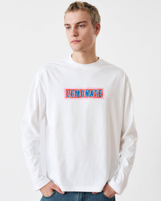 LONG SLEEVE LOGO T-SHIRT WHITE