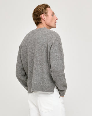 LAMBSWOOL VARSITY SWEATER GREY