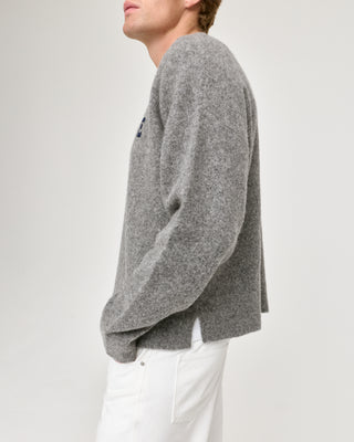 LAMBSWOOL VARSITY SWEATER GREY