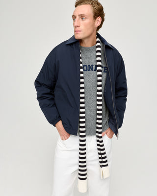 LAMBSWOOL VARSITY SWEATER GREY