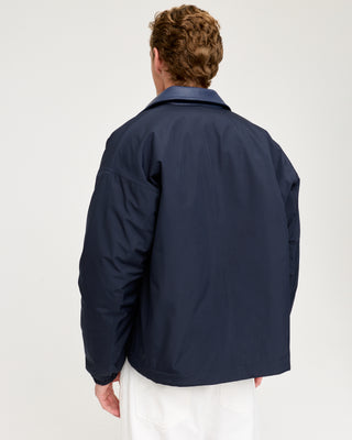 PADDED BOMBER JACKET NAVY BLUE