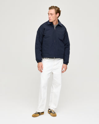 PADDED BOMBER JACKET NAVY BLUE