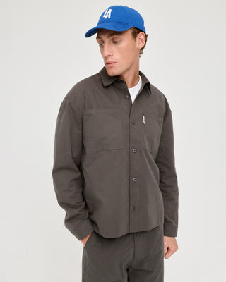 OVERSHIRT WITH POCKETS GREY