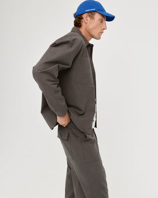 PATCH POCKET TROUSERS GREY