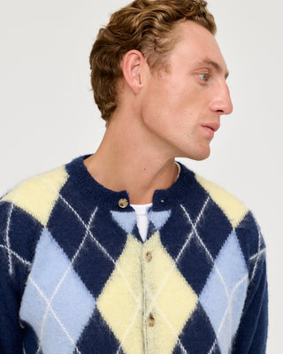 ARGYLE SWEATER BLUE / YELLOW