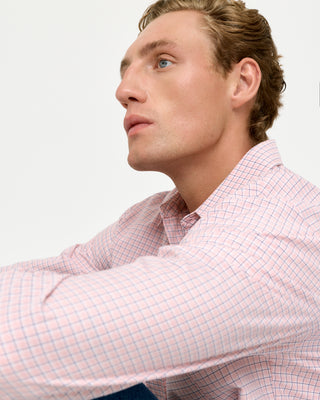 CHECKED PATCH POCKET SHIRT PINK