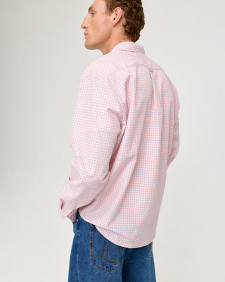 CHECKED PATCH POCKET SHIRT PINK