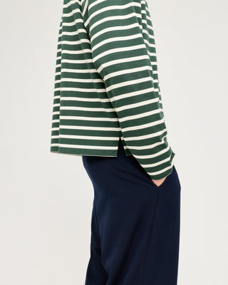 TAILORED PLEATED TROUSERS NAVY BLUE