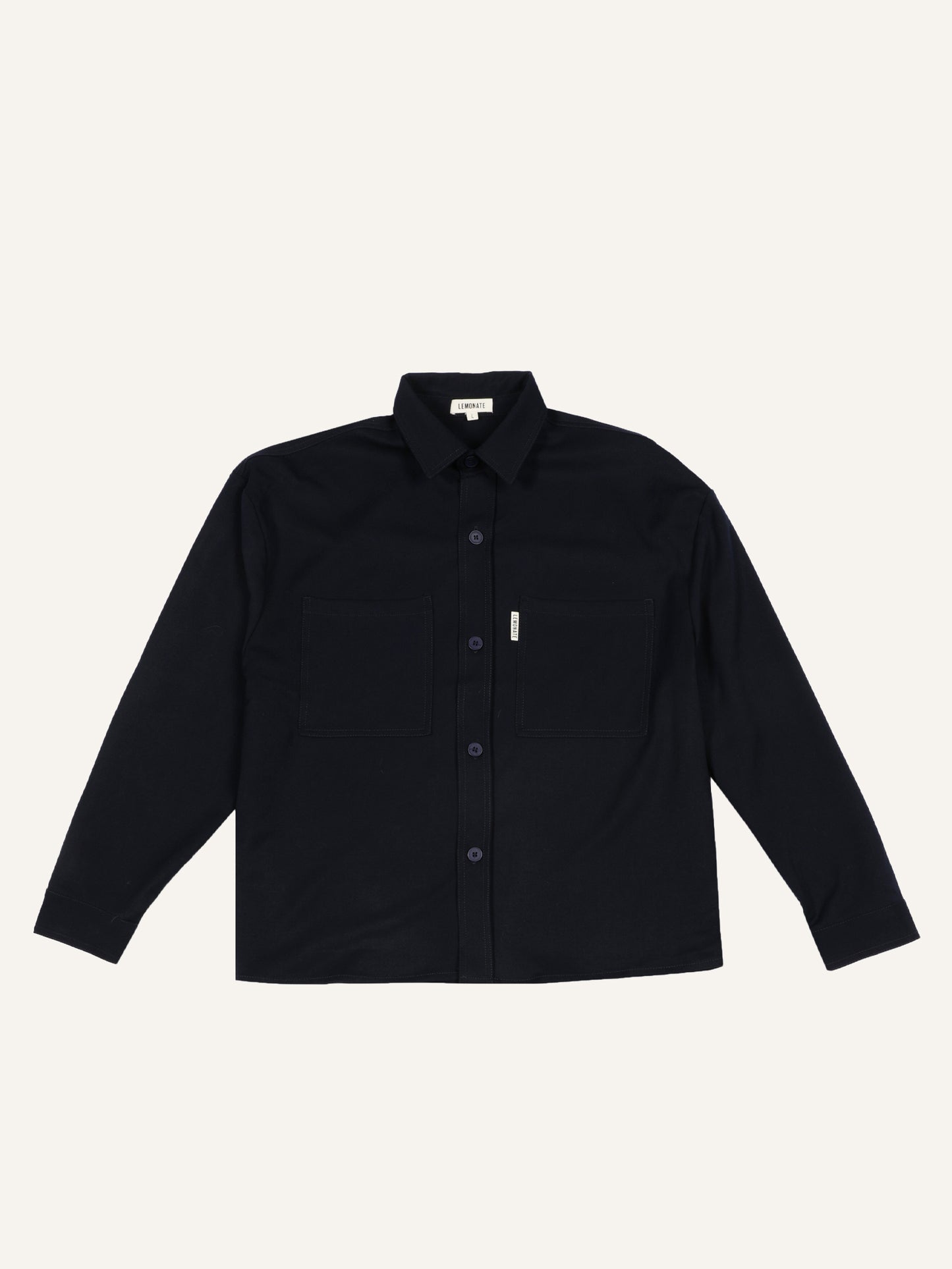 OVERSHIRT WITH POCKETS NAVY BLUE