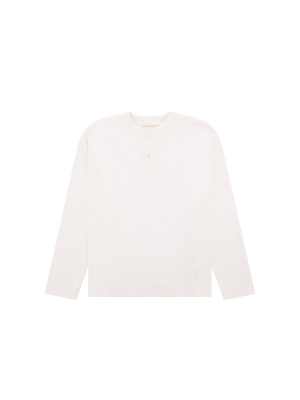 RIBBED LONG SLEEVE T-SHIRT WHITE