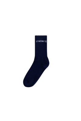 LEMONATE LOGO SOCKS NAVY BLUE