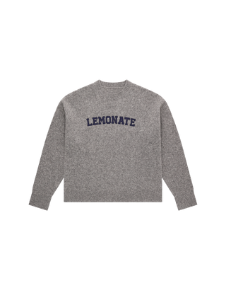 LAMBSWOOL VARSITY SWEATER GREY
