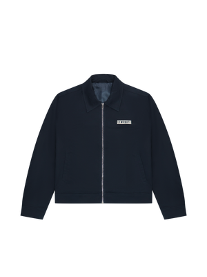 ZIP WORK JACKET NAVY BLUE