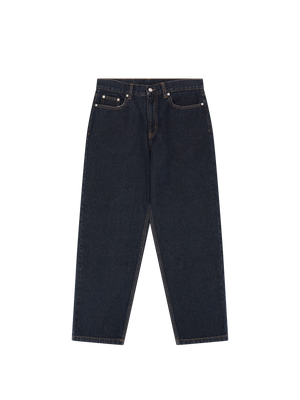DARK VINTAGE WASH DENIM TROUSERS